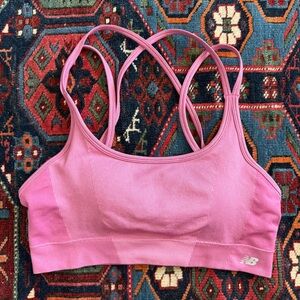 New Balance Women's Vibrant Pink Sports Bra